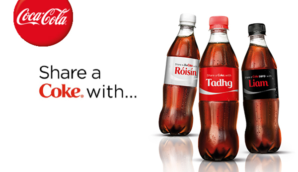 Thông điệp truyền thông "Share a coke with..." của Coca Cola